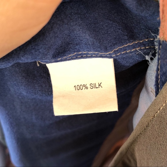 Chris Benz x Anthropologie 100% Silk Striped Dress Asymmetrical - Picture 9 of 13